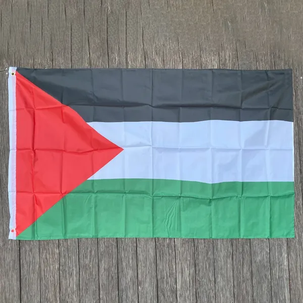 ZK20 100% Polyester 3x5 pieds 90X150cm drapeau de la palestine prix d'usine en gros