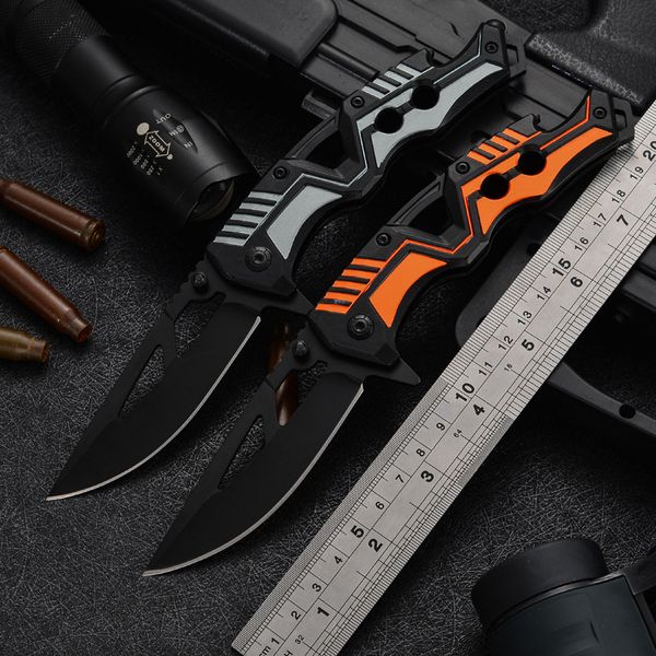 ZK20 Destacado Cuchillo plegable con mango de aluminio impreso en 3D, cuchillo plegable multifuncional de supervivencia de emergencia para exteriores, cuchillo de bolsillo con hoja 3Cr13