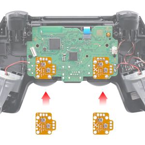 ZK20 pour PS4 / PS5 / Xboxone Contrôleur universel Universal Plaque de réinitialisation Plaque d'étalonnage gauche / Réglage de la dérive à droite Plaque de réinitialisation