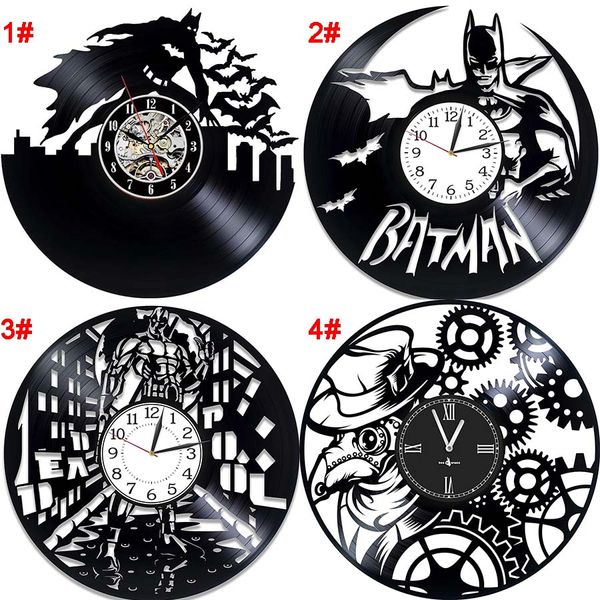 ZK20 horloge vinyle disque vinyle horloge d'art en bois 16 couleurs lumière Support personnalisation logo de jeu, personnages d'anime, étoiles, etc.033