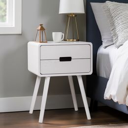 Table d'appoint de navette en bois ZK20 avec des jambes en bois massif du tiroir pour le salon, chambre à coucher