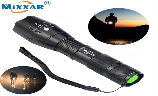 ZK90 8000LM LED LIGTRA POTENCIAL Lámpara impermeable Torch Lanterna 18650 Batería láser Pen Militar 220224316O3283440