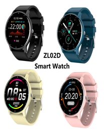 ZL02D montre intelligente femmes hommes Sport bracelets Fitness Tracker Smartwatch ZL02 sommeil moniteur de fréquence cardiaque IP67 étanche pour IOS Andr5630155