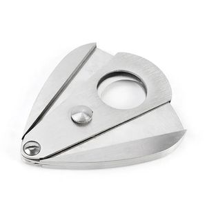 ZL1026 sigarenknipper - roestvrijstalen guillotineschaar voor metalen sigaren, draagbaar mes met geschenkdoos - perfect tabaksaccessoire voor vaderdag of verjaardag