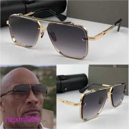 Zlcx Lunettes de soleil a Dita Mach Six Top Designer original pour hommes homme à la mode rétro marque de luxe lunettes design de mode femmes Sunglas