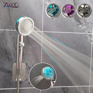 Zloog Pommeau De Douche Économiseur D'eau Débit 360 Degrés Rotatif Avec Petit Ventilateur Filtre Pulvérisation Haute Pression Salle De Bains Accessoires 220525