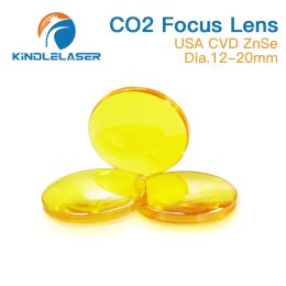 Znse Focus Lens USA CVD Lens Dia.12 / 15/18/20 FL25.4 / 38.1 / 50.8 / 63.5/76.2 / 101.6/127/160 mm pour la machine de coupe de gravure laser CO2