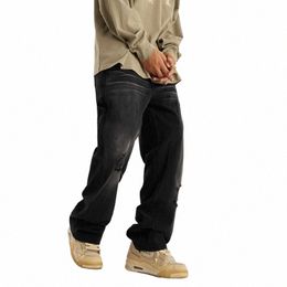 Zodf Vintage 2023 Automne Hommes High Street Cargo Jeans Unisexe Wed Distred Denim Cott Pantalon Brand New HY0381 b5AY #