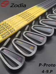 Zodia PPROTO GOLF IRONS MET SHAFT EN GRIPS CB LIMITED EDITION 49P 7PCS S20C Soft Iron Forged OEM 240430