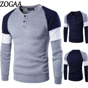 Zogaa Autumn Winter Men Sweater Slanke Gebreide kleding Casual O-Neck Mens Plain Long Sleeve Cottton Sweatars Pullover Jumper Tops 210909