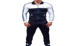 Zogaa Brand Men traje de pista Fashion Ropa de Hombre 2018 Men Sweatsuits Classic Russian Style 2 Piece Set Tize Plus S3XL8184996