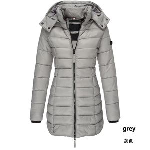 Parkas en duvet pour femmes Zogaa marque femmes veste d'hiver manteau décontracté Slim Fit coton rembourré longue Parka ouaté chaud pardessus à capuche