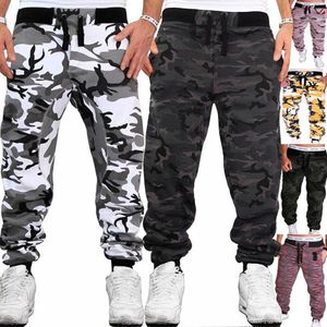 Zogaa pantalones de carga hombres camuflaje harem joggers causales de los hombres pantalones de hip hop pantalones de cordón sueltos pantalones de gran tamaño masculino 210616