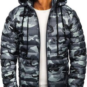 ZOGAA veste en coton chaud à capuche avec fermeture éclair pour hommes à la mode 211124