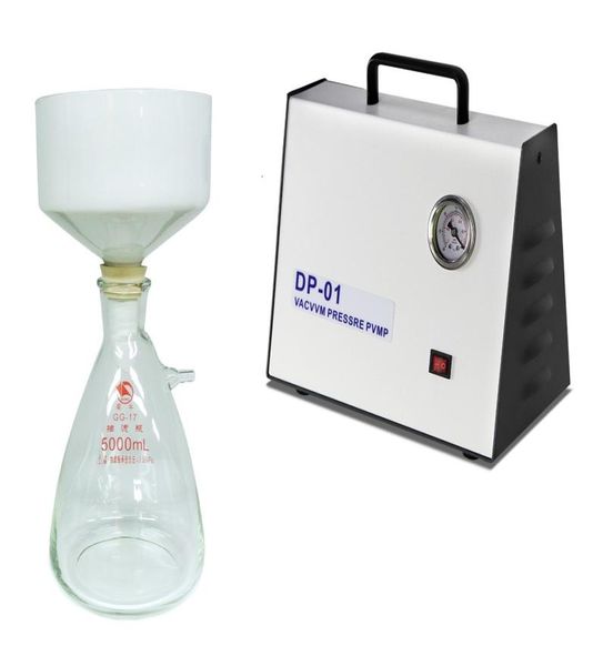 Zoibkd Lab Supplies Diaphragm Pompe à pression de vide 5000 ml Filtration de solvant Ensemble d'analyse chimique Appareil 5361439