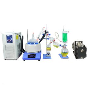 ZOIBKD Supply U.S. lokale 2L 5L Short Path Distillation Turnkey Set w/Vacuum Pump Cooling Chiller One stop shopping Snel Tariefvrij