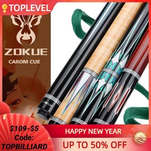 ZOKUE Carambole Stok Professionele Biljartkeu Koreaans 3 Kussen Taper 12mm Tip 142 cm Libre met Case 240315