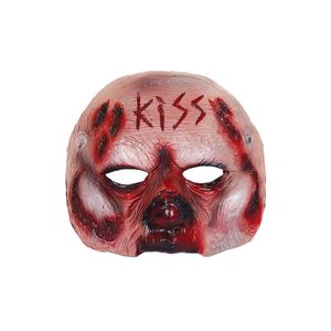 Zombie Cosplay Gezichtsmasker Halloween Mardi Gras Party Haunted House Kostuum Props Masquerade Maskers voor voor Volwassenen Mannen Vrouwen HNB19010