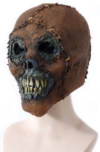 Zombie Terror Máscara Látex Suave Fiesta de Halloween Fantasma Día Cara artificial Cubierta de la cabeza Decoración
