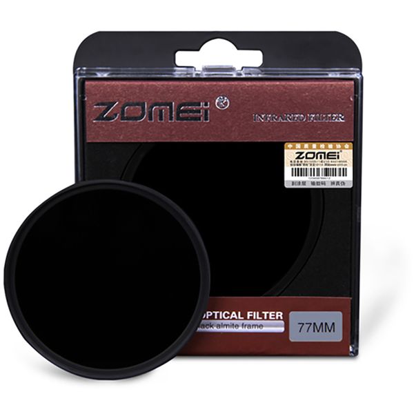 Filtre IR infrarouge Zomei 680NM 720NM 760NM 850NM 950NM IR FILTERE 37MM 49MM 52MM 58MM 67MM 72MM 82MM POUR LE LENS DE CAMERIE DSLR SLR