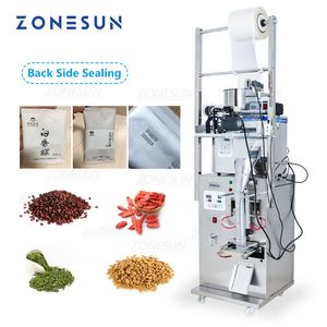 Máquina de llenado y sellado automático ZONESUN 2-50G, gránulos de polvo, bolsitas de almendras y nueces, maquinaria de embalaje de bolsas de té