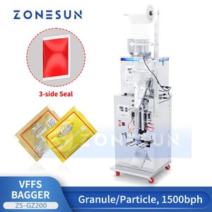 ZONESUN 3 côtés déshydratant automatique Gel de silice Granule sachet de thé formant remplissage Machine de cachetage Machine d'emballage ZS-GZ200