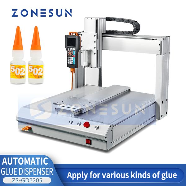 ZONESUN Machine automatique distributeur de colle Route Programmable graisse adhésive pâte scellant Machine de distribution ZS-GD