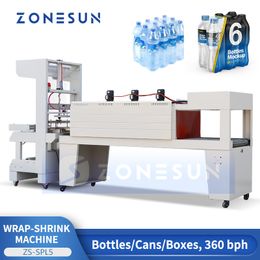 ZONESUN Machine d'emballage de produit de boissons de boisson de bouteille de tunnel de rétrécissement d'emballage automatique de manchon ZS-SPL5