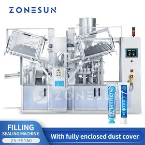 Zonesun Tubo automático de llenado y sellado Pasta de dientes Pasta de dientes Embalaje de loción de crema cosmética plástico y tubo de aluminio ZS-FS160