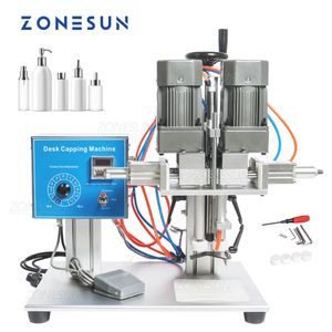 ZONESUN Machine de capsulage de bouteilles Srew Top Licorne Jus Liquide Spray Cap Twist Verre Compte-gouttes De Table ZS-XG6100