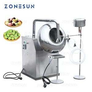 Zonesun BY-300 Machine de revêtement en sucre automatique pour les noix d'arachide d'usine alimentaire Chocolate mâchonnent des gommes à gorge de bonbons machine