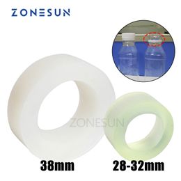 ZONESUN Machine de capsulage mandrin tapis en caoutchouc pour capsuleuse 28-32mm 38mm bouteille en plastique ronde avec anneau de sécurité mandrin de capsulage en Silicone