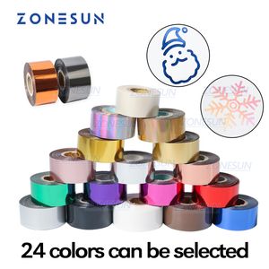 Herramientas artesanales ZONESUN, láminas de 3cm, papel dorado anodizado, láminas de prensado en caliente para artesanía de cuero, bronceado, papel de PU, bolígrafo de lámina caliente dorado