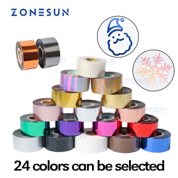 Herramientas artesanales ZONESUN, láminas de 3cm, papel dorado anodizado, láminas de prensado en caliente para artesanía de cuero, bronceado, papel de PU, bolígrafo de lámina caliente dorado