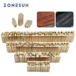 ZONESUN Logo personnalisé moule CNC gravure Flexible en laiton lettres moule feuille chaude estampage matrice numéro Alphabet personnalisé