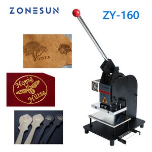 ZONESUN feuille chaude estampage Machine presse à chaud Machine professionnelle en cuir doré Logo en relief timbre Machine feuille imprimante