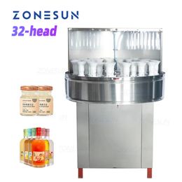 Zonesun Industrial Rotary Glass Bottle Rinser Jars Washing Machine RinSing à l'intérieur et à l'extérieur du travail Saving ZS-WB32