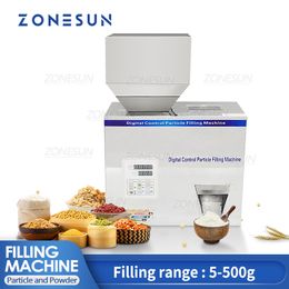 Zonesun Intelligente Poeder Voedsel Wegen Vulmachine 5-500G Graan Granen Zakje Zak Rekken Filler