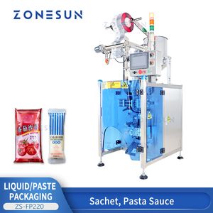 ZONESUN Machine d'emballage liquide Sachet Honey Chili Pasta Sauce Arachut Butter Sachet Paquet Fast Efficient Zs-FP220