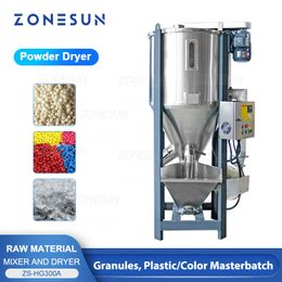 Máquina mezcladora y secadora ZONESUN, materia prima plástica Industrial de grano, Masterbatch de Color plástico ZS-HG300A