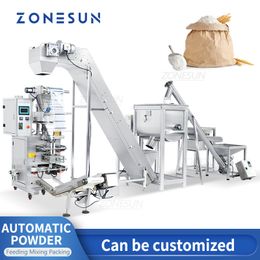 Zonesun poeder Productielijn Granule Verpakkingsmachine Droog zachte bloemkorrel Graan Grote capaciteit Tankapparatuur Fabricage Fabriek