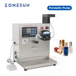 Zonesun semi-automatische pasta vulmachine nagellakgel siroop gel kleine fles flacon vulmachine voor vloeibaar cosmetisch product