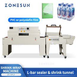 ZONESUN Krimpfolie Machine L-bar Sealer Strech Film Snijden Krimptunnel Kartonnen doos Productverpakking ZS-SPL3