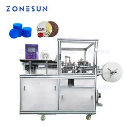 ZONESUN ZS-PK960 Automatisch hotel Soap Ronde Toiletreinigingsblok Geplooide verpakkingsverpakkingsmachine labelsticker