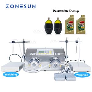 ZONESUN ZS-PP532W Peristaltische pompinkt Essentiële olie Perfurm Sap Wegen Vulmachine Semi-vuller