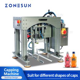ZONESUN ZS-XG20 rociador semiautomático de escritorio, botella, bebida, cuentagotas de plástico, máquina taponadora de botellas