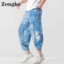 Zongke cheville-longueur travail vêtements hommes pantalons Harem chinois taille 5XL pantalons de survêtement pour hommes mode Leggings 2022 printemps nouveautés Y220308