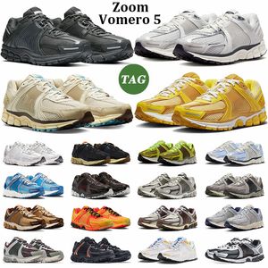 Zoom Vomero 5 Athletic Hommes Chaussures de course Vaste Gris Anthracite Jaune Ocre Hommes Femmes Cobblestone Plat Étain Panda Noir Baskets de marche en plein air Baskets 36-46