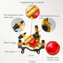 Zoom Xtech HB100 MTB Línea hidráulica Tirando de frenos de disco Juego de cable plegable de 160 mm Accesorios de scooter de bicicleta de montaña de montaña