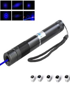 Pointeurs Laser bleus Zoomables 450nm 2000mw, allumettes de cigarette allumées avec bouchons 5 étoiles, 2 pièces x 16340, chargeur de batterie 7169575